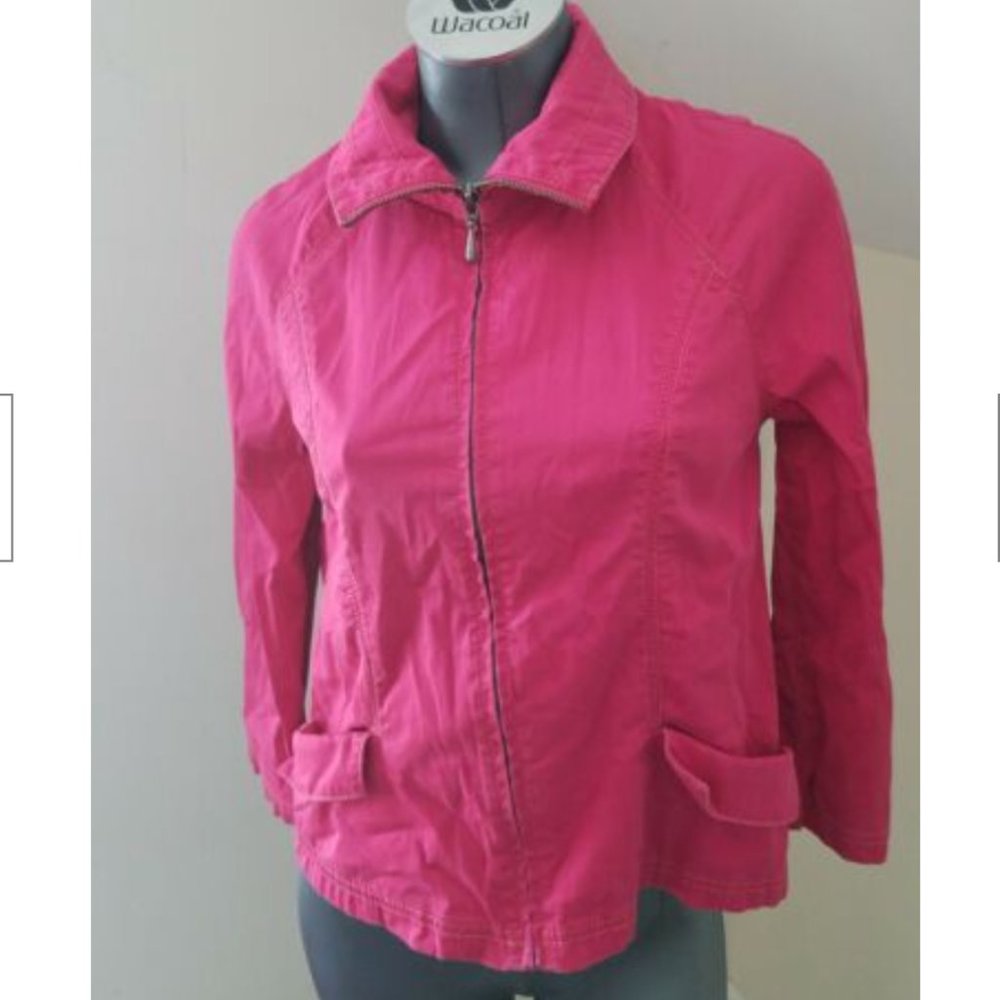 Chicos Womens Pink Jacket Size 0